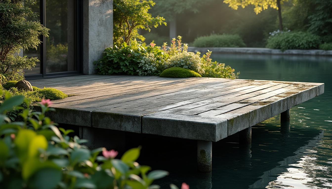 Intégrer harmonieusement une terrasse béton sur pilotis dans votre jardin