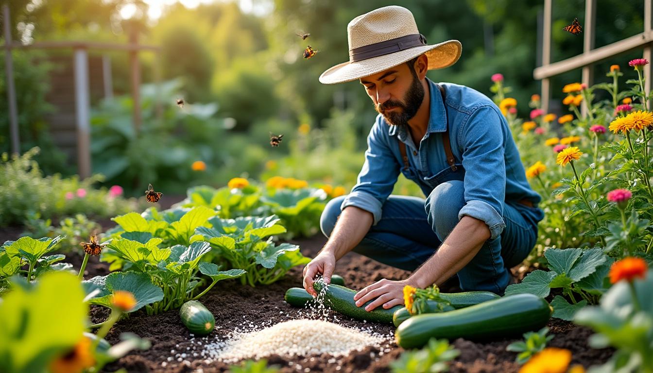 découvrez comment ajouter du riz au pied de vos courgettes peut améliorer la santé de vos plants et augmenter la récolte, grâce à une astuce naturelle et facile à appliquer au potager.