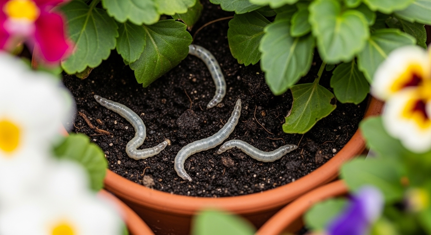 Gros vers blancs dans les pots de fleurs : conseils de experts pour un jardin sain
