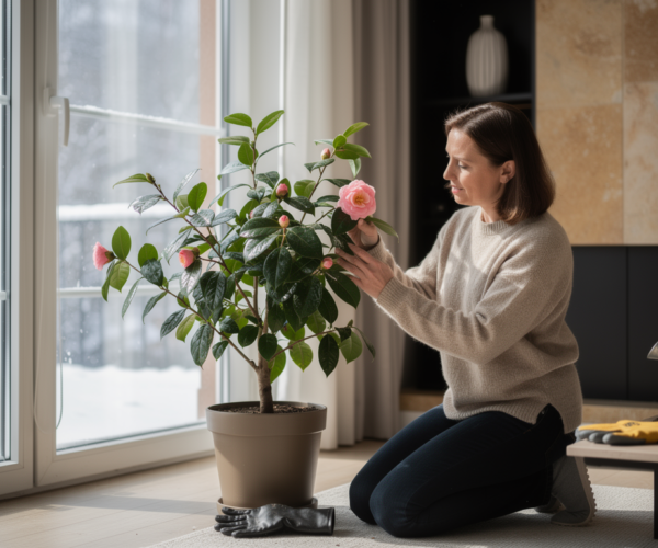 Comment sait-on si l&rsquo;on peut garder un camélia à l&rsquo;intérieur en hiver ?