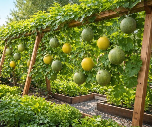 Boostez votre jardin avec la culture verticale du melon et gagnez de la place