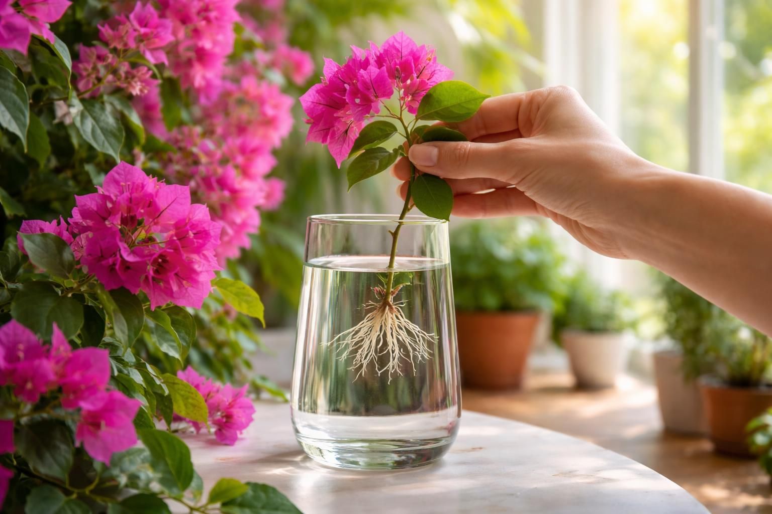 Les avantages de savoir si l&rsquo;on peut bouturer un bougainvillier dans l&rsquo;eau