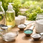 Les bienfaits du dosage pour un désherbant naturel avec vinaigre, sel, produit vaisselle et bicarbonate