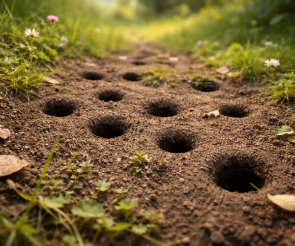 Les petits trous ronds dans la terre expliqués : un guide pour les passionnés de nature