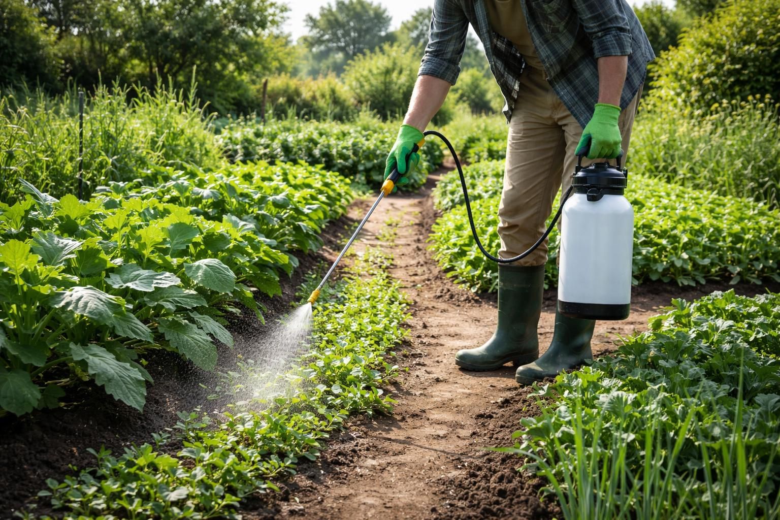 Maximisez l&rsquo;efficacité de votre jardin avec l&rsquo;eau de javel comme désherbant adapté