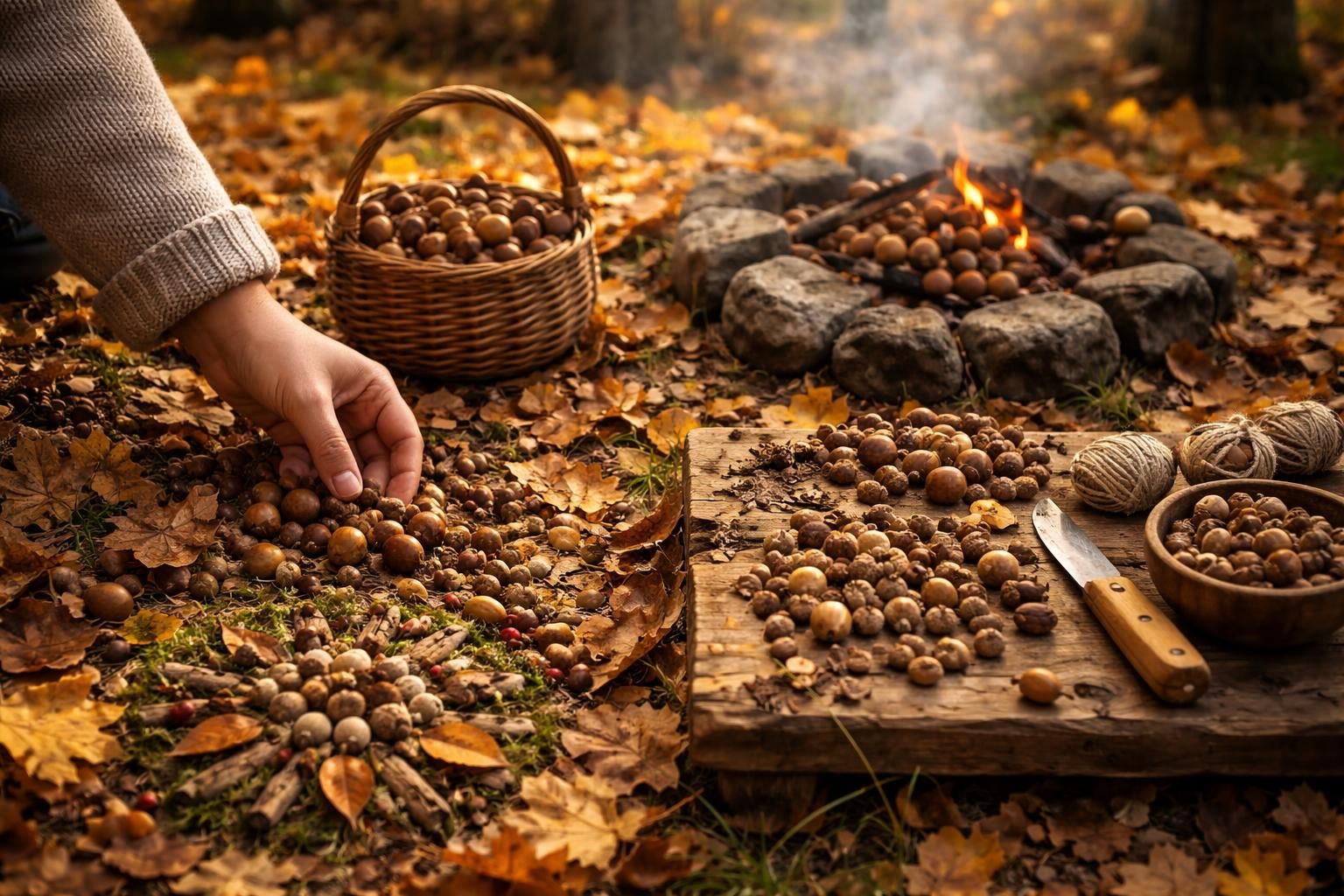 Que faire avec des glands lors des balades en forêt