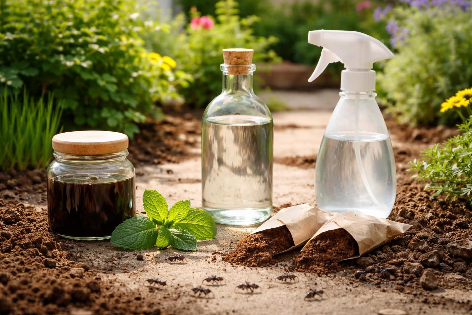 Répulsif anti-fourmi : les meilleures options pour l’extérieur