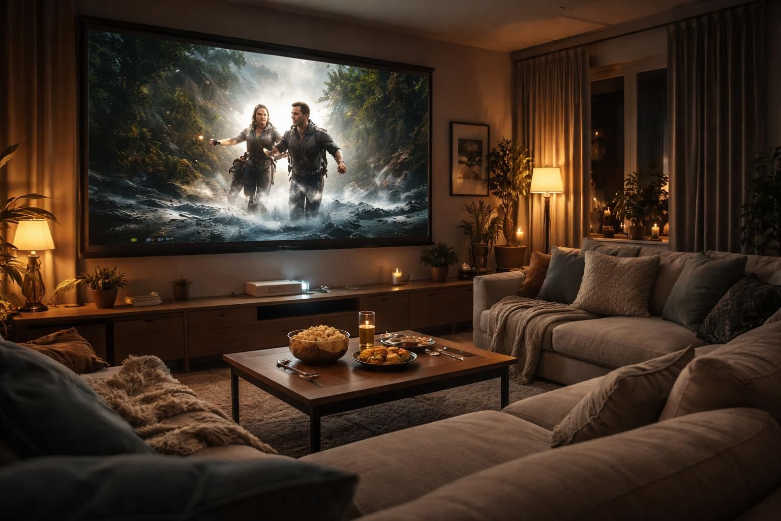 Scène “soirée cinéma” : synchroniser lumière + proj avec vidéoprojecteur Epson