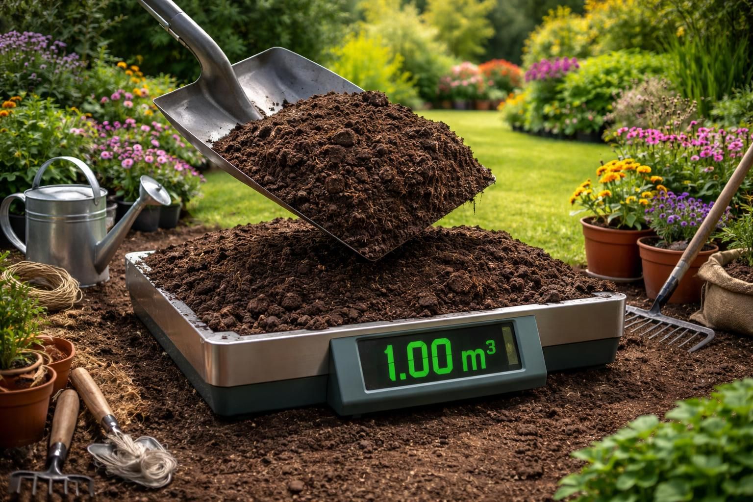 Analyser le poids de 1m3 de terreau pour améliorer votre jardin