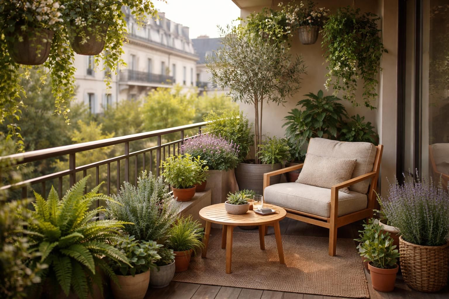 Balcon du voisin du dessus : idées de plantes pour un environnement apaisant