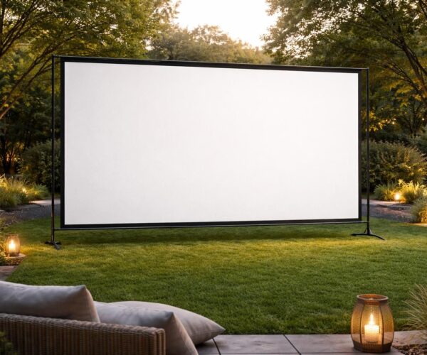 Écran de projection outdoor : quelle toile pour éviter reflets et plis