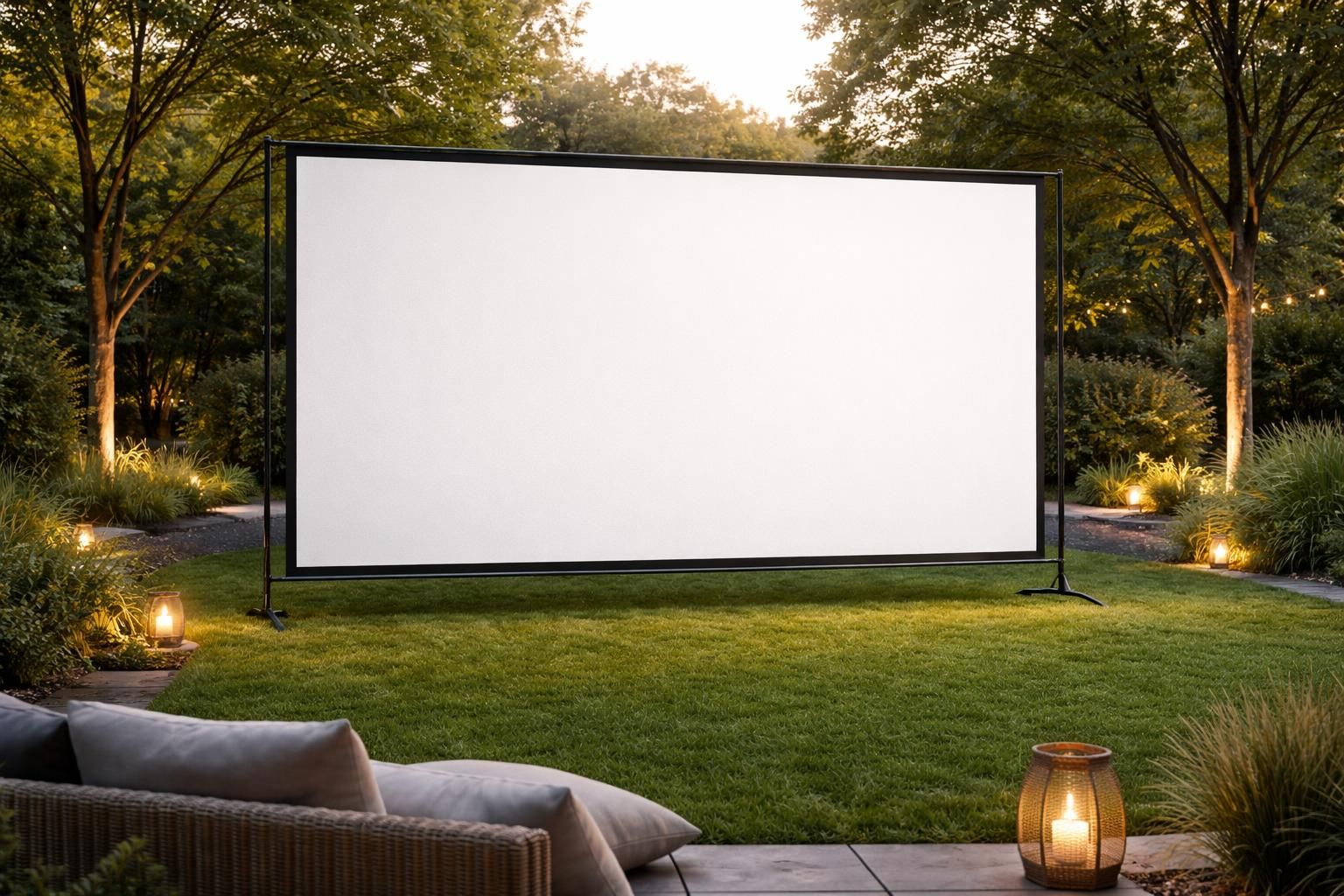 Écran de projection outdoor : quelle toile pour éviter reflets et plis