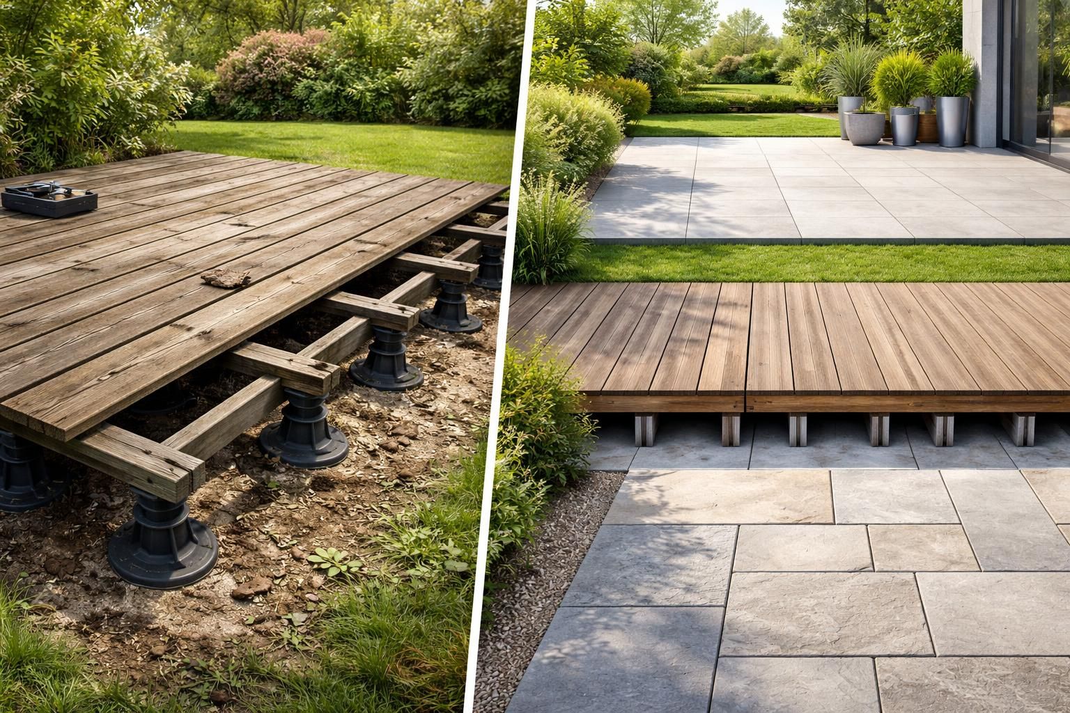 Quels sont les inconvénients d&rsquo;une terrasse sur plots et les meilleures alternatives disponibles