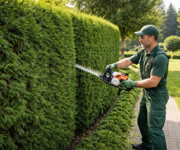 Tailler une haie de thuyas trop large : les secrets d&rsquo;un jardinier expert