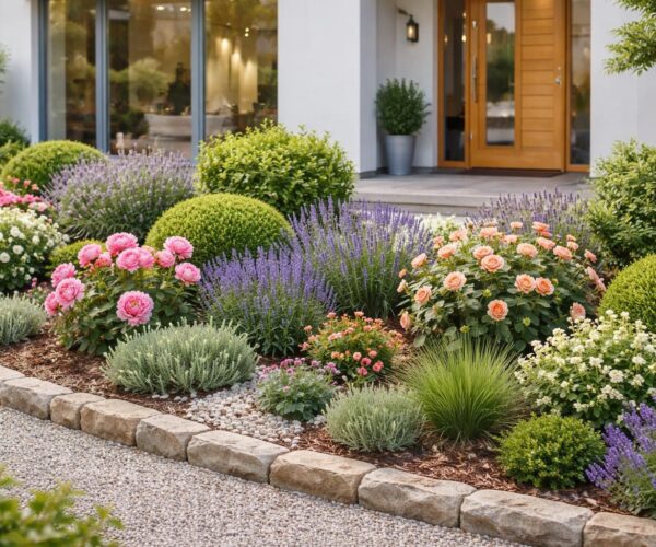 Aménager un parterre devant la maison avec style