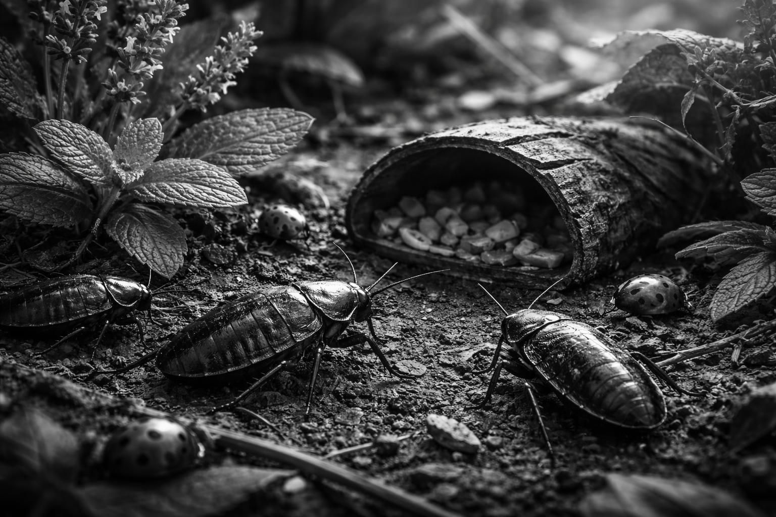 Cafards de jardin noir et blanc : stratégies écologiques pour les contrôler