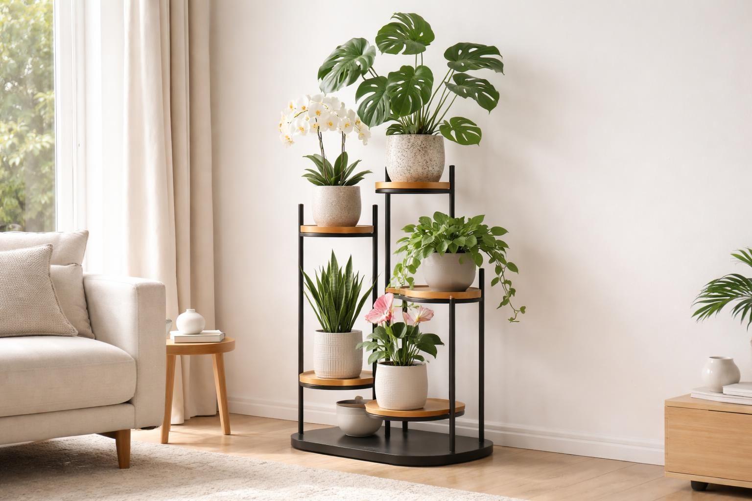 Comment agencer vos fleurs avec un porte plante d&rsquo;intérieur design élégant