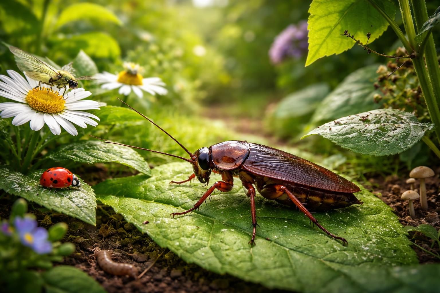 Le danger du cafard dans des jardins : Mythes et réalités