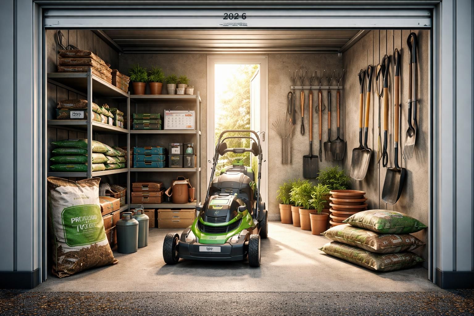 Prix garde-meuble 50 m3 en 2026 : facteurs clés pour stocker du matériel de jardin