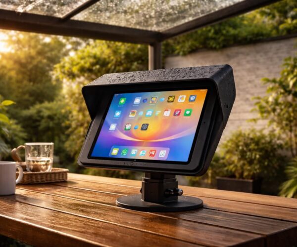 Support abrité : installer la tablette iPad dehors sans craindre l’humidité