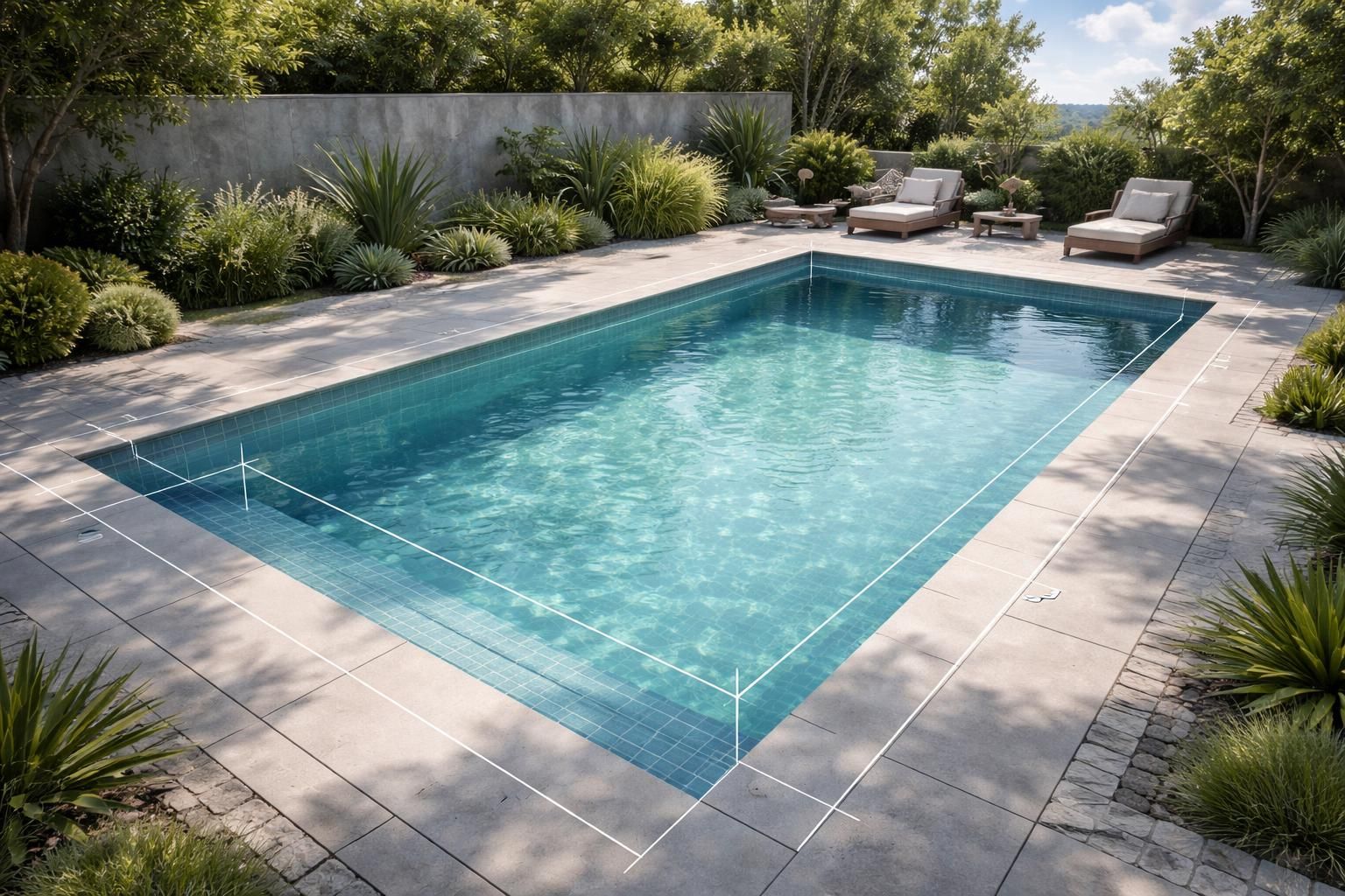 Calcule précis du volume en m3 pour piscines