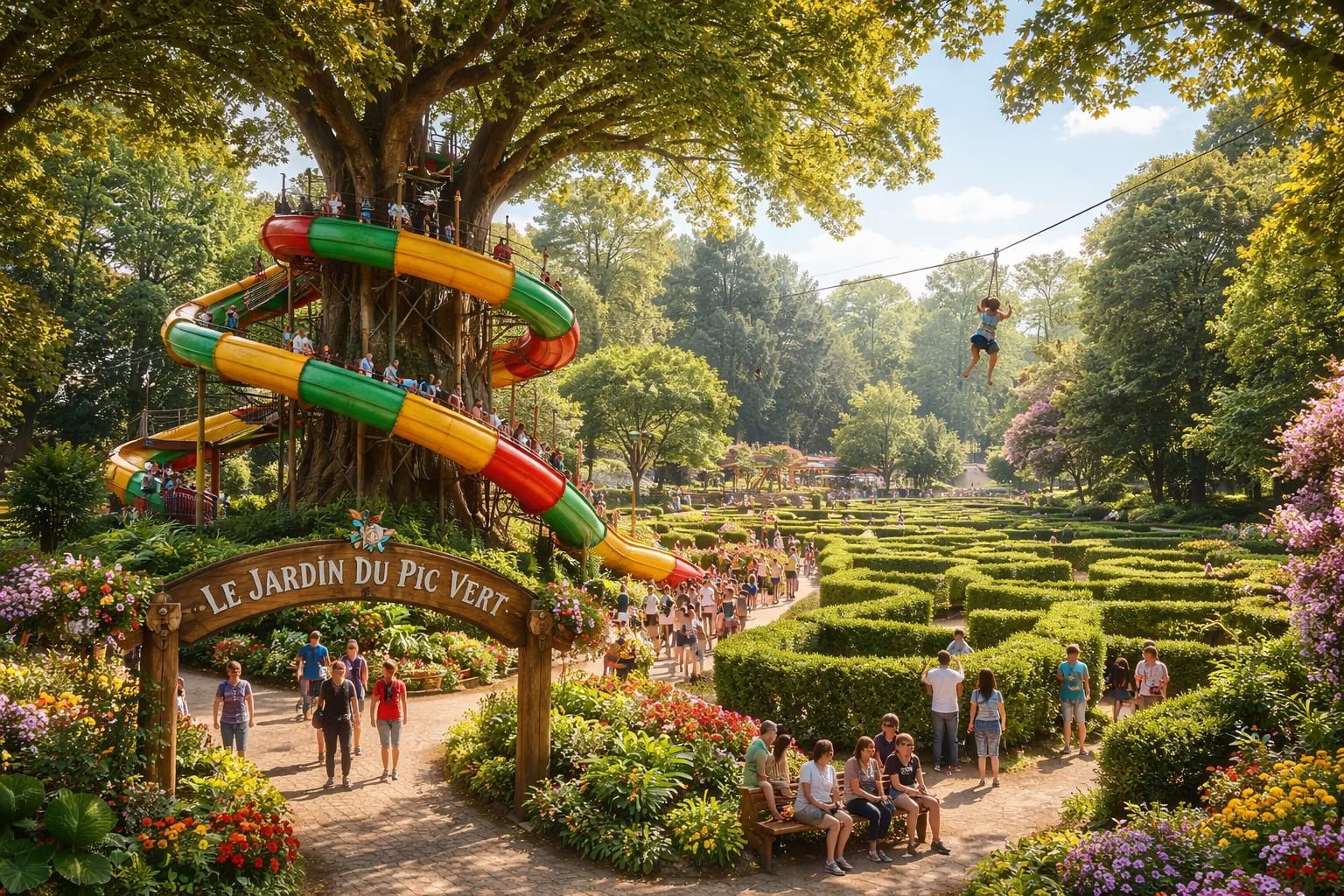 Ce que disent les avis sur le jardin du pic vert sur ses attractions