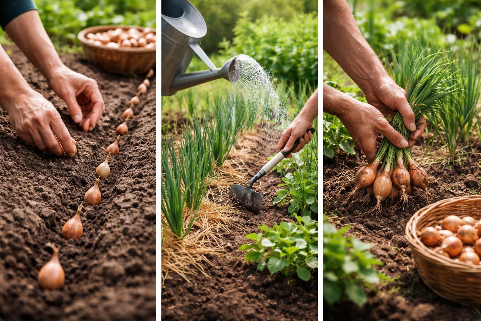 Echalote : plantation, entretien et récolte pas à pas