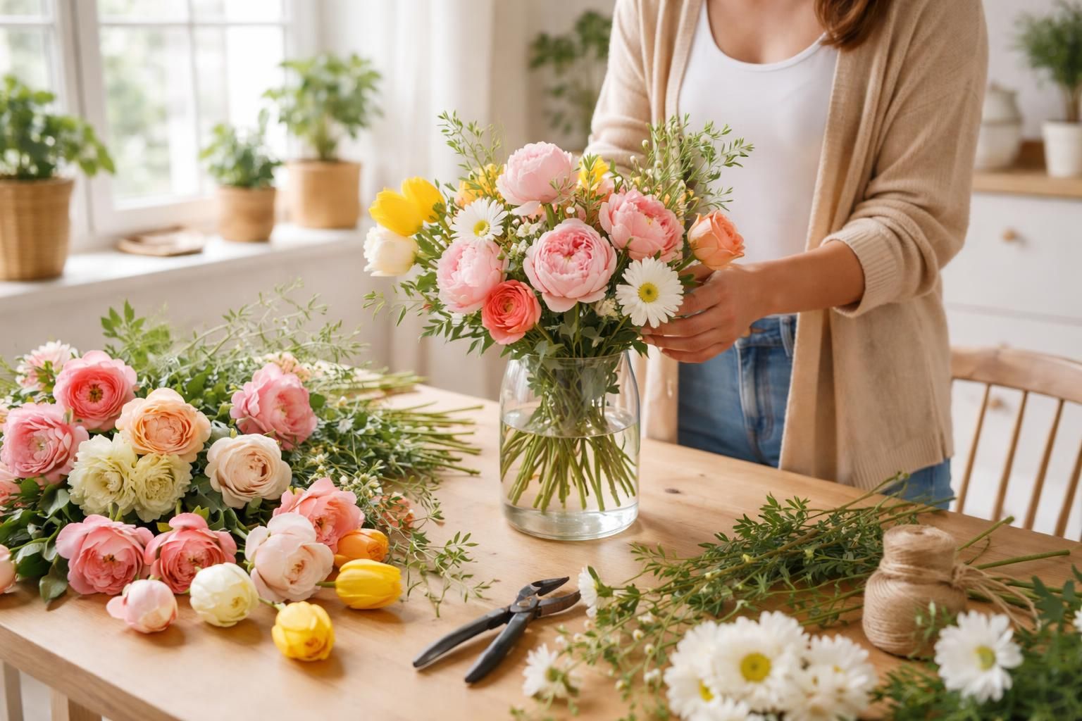 Faire un bouquet de fleurs à la maison : méthodes faciles