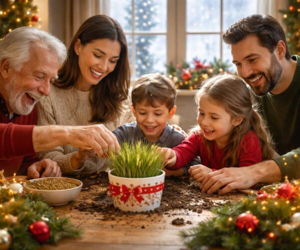 Les bienfaits de planter le blé de l&rsquo;espérance de Noël pour les familles
