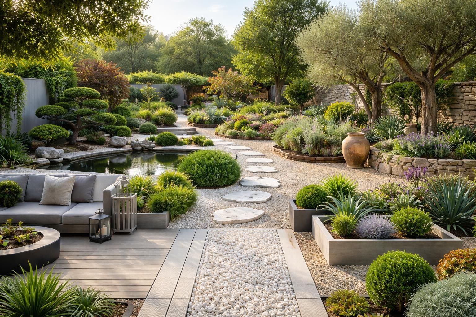 Les meilleures idées d&rsquo;aménagement du jardin sans gazon pour tous les styles