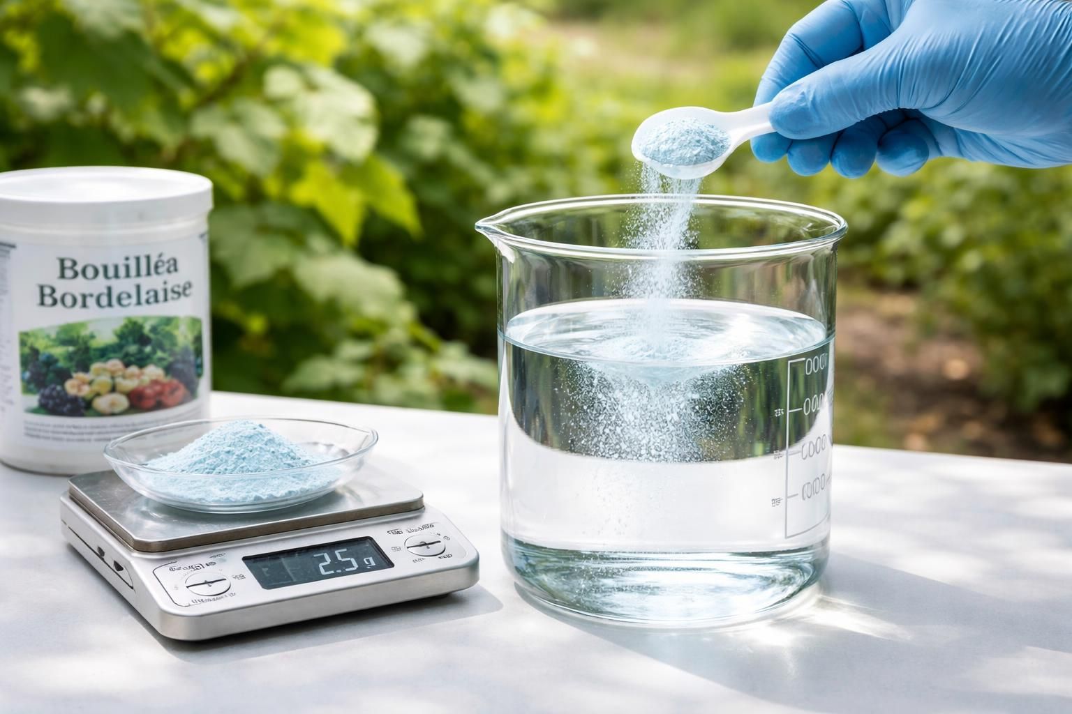 Les meilleures pratiques de dosage de la bouillie bordelaise pour 1 litre