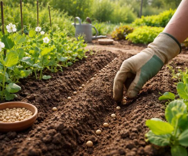Les secrets de jardinage : quand semer les petit pois en pleine terre efficacement
