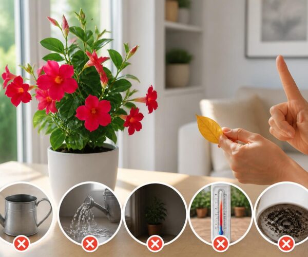 Comment conserver un dipladenia à l&rsquo;intérieur : erreurs à éviter absolument