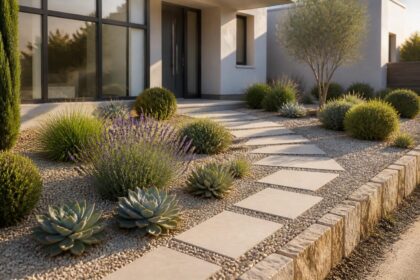 découvrez nos idées d'aménagement pour un parterre devant votre maison moderne, avec des conseils pratiques pour créer un jardin esthétique et facile d'entretien.