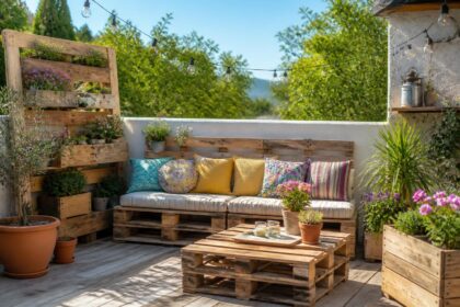 découvrez des idées déco et d'aménagement pour créer un jardin en palette à petit budget, alliant créativité et économie pour un espace extérieur unique.